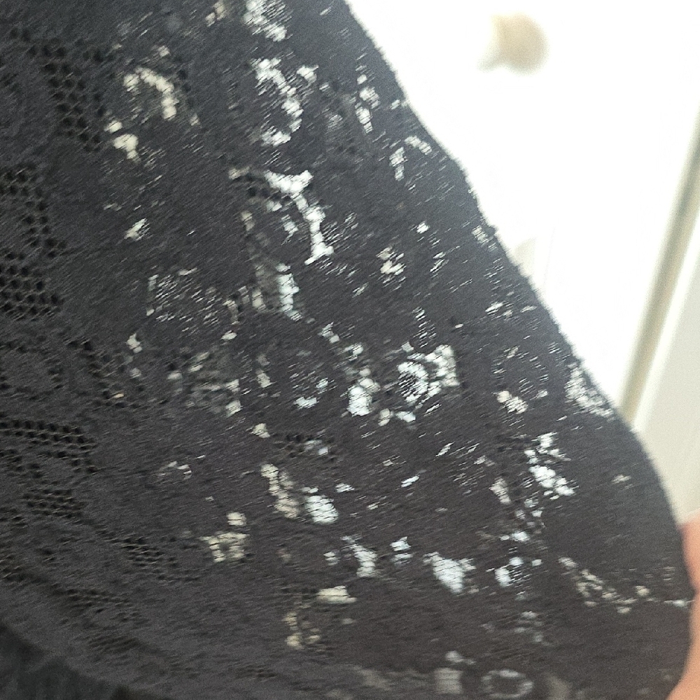 Rancho Estancia Black Long Bell Sleeve Lace Dress - Picture 3 of 6